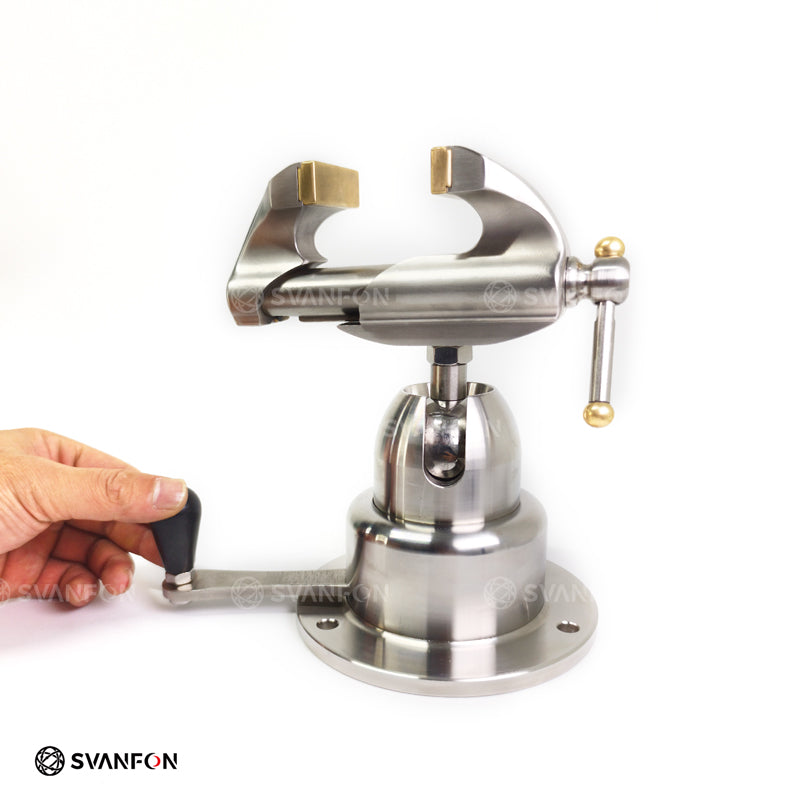 Stainless Steel Universal Bench Vise 03 - SvanFon Mini Metal Mechanical Models