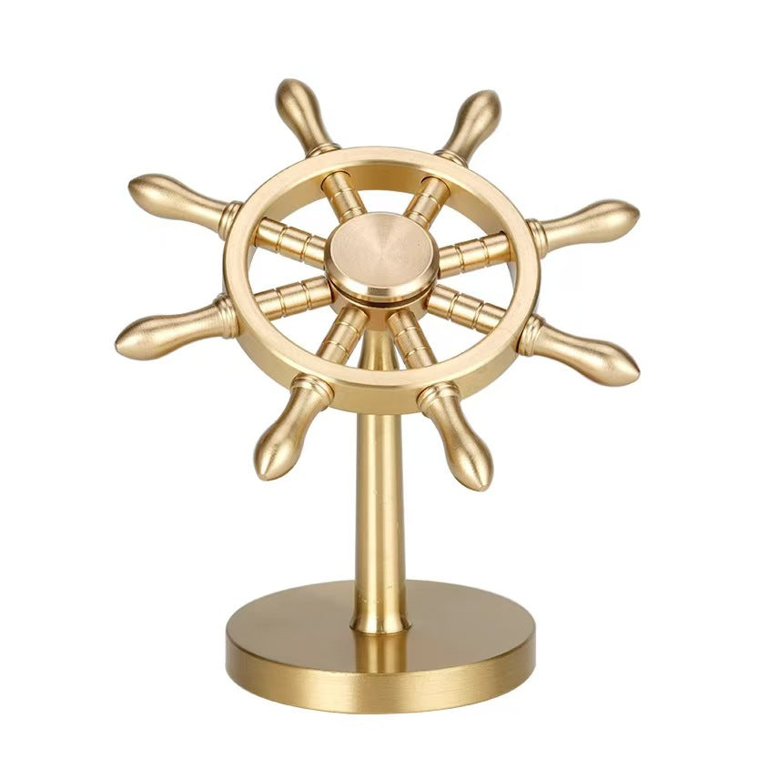Brass Marine Rudder Ornament - SvanFon Mini Metal Mechanical Models