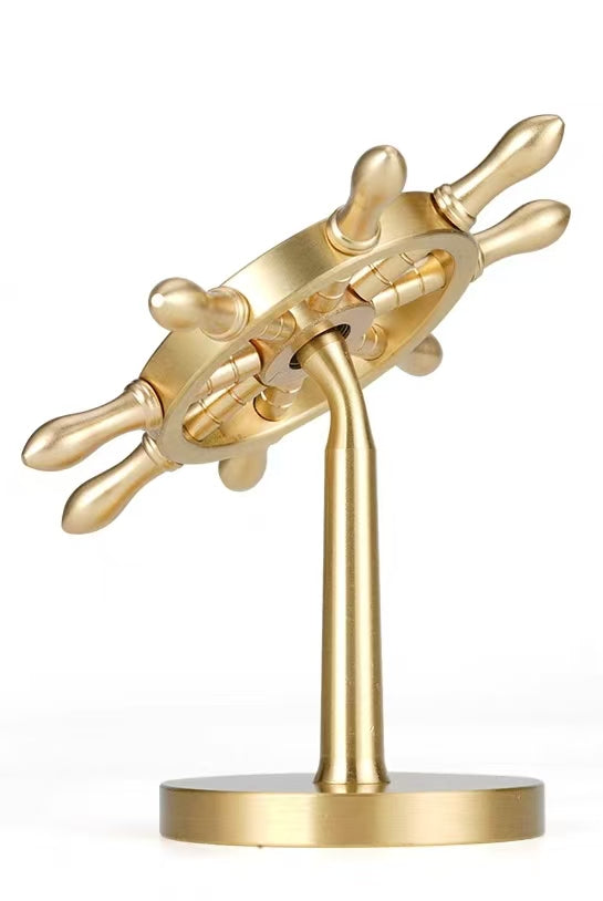 Brass Marine Rudder Ornament - SvanFon Mini Metal Mechanical Models