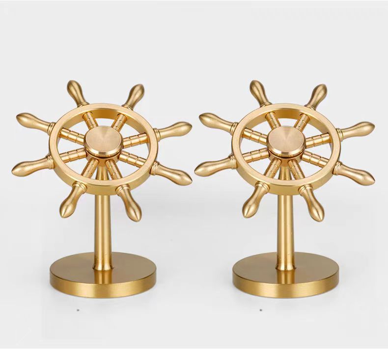 Brass Marine Rudder Ornament - SvanFon Mini Metal Mechanical Models