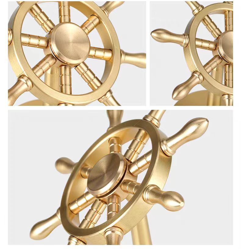 Brass Marine Rudder Ornament - SvanFon Mini Metal Mechanical Models
